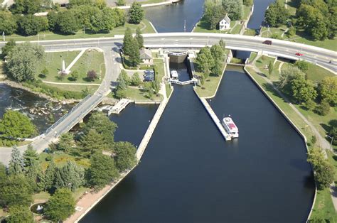 Rideau River Lock 29a Bridge In Smiths Falls On Canada Bridge