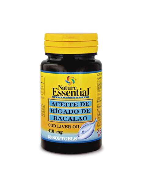 ACEITE DE HIGADO DE BACALAO NATURE ESSENTIAL 410 MG 50 PERLAS