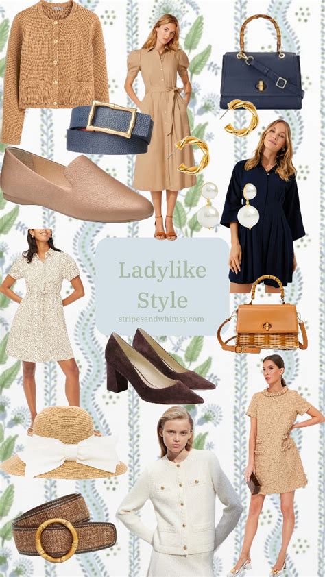 Prim And Proper Ladylike Style Stripes And Whimsy