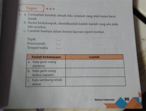 Soal Teks Ceramah Kelas 11 Kurikulum 2013 Materi Isi Dan Struktur