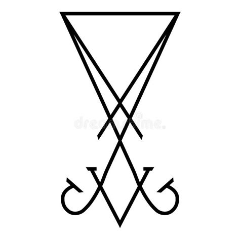 Sigil Des Luzifer Ikone Aufklebers Oder Hemddruckbild In Gotisch