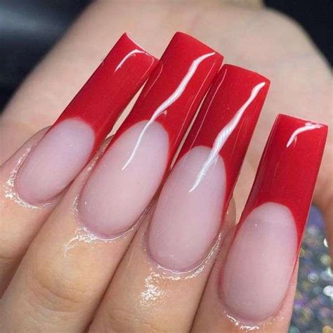 Red French Tip Nails Are The Hottest Accessory Beautystack