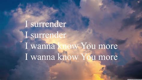 Hillsong I Surrender Lyrics Youtube