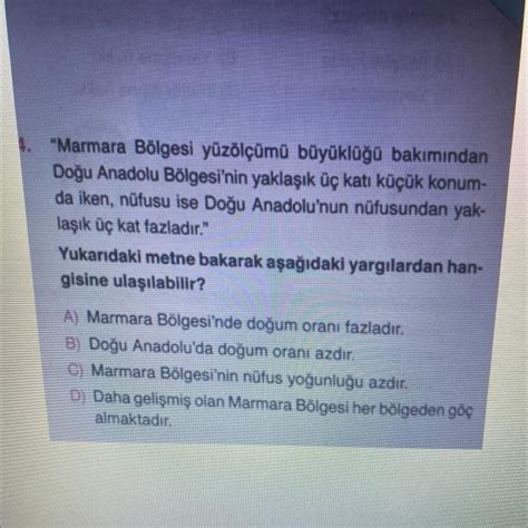 Marmara B Lgesi Y Z L M B Y Kl Bak M Ndan Do U Anadolu B Lgesi