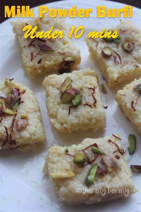 Easy Milk Powder Burfi Recipe Milk Powder Barfi Recipe