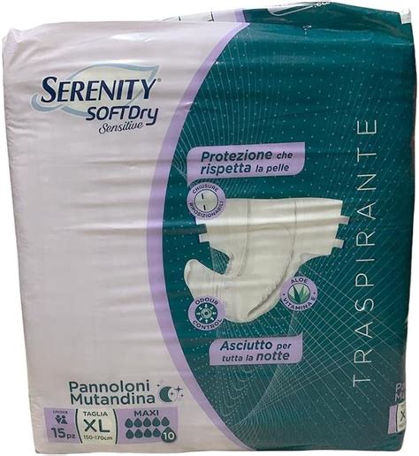 Serenity Soft Dry Sensitive Pannolone Mutandina Taglia XL Maxi 15