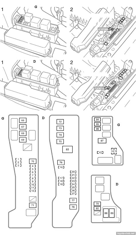 Toyota Club Net Fuses Location Avensis 250e 2003 2009