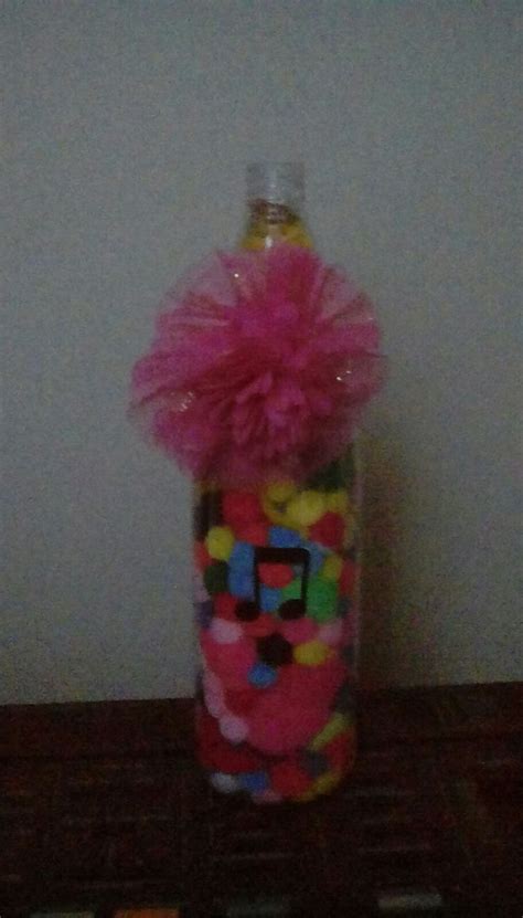 I Made This 1 Take A Plastic Bottle 2 Put Some Different Puff Puff