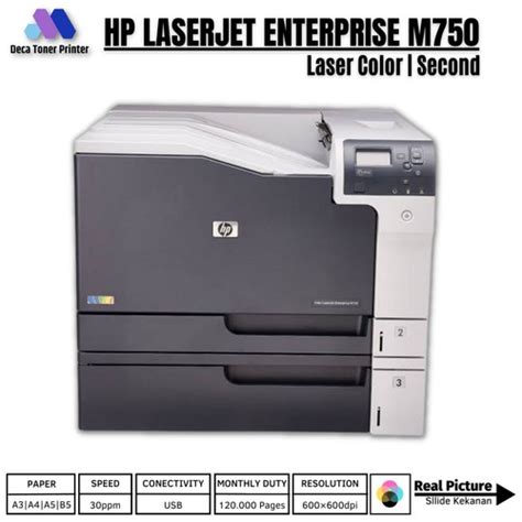 Jual Printer Color Hp Laserjet Enterprise M750 Laser A3 Second