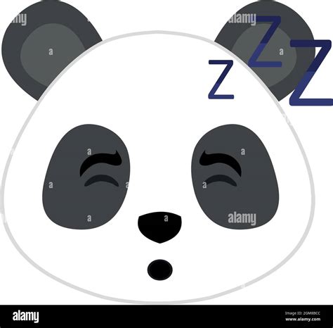 Vector Emoticon Illustration Of The Face Of A Cartoon Panda Bear