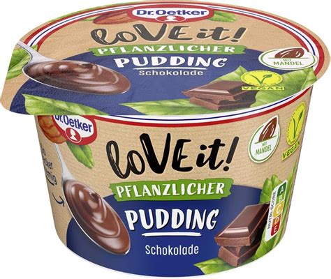 Dr Oetker LoVE it Grieß Pflanzlicher Pudding Schoko 180 g Amazon de