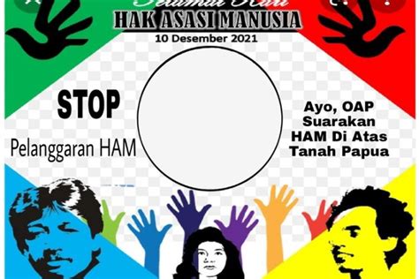 Kumpulan Link Twibbon Hari Hak Asasi Manusia Sedunia 2021 PNG