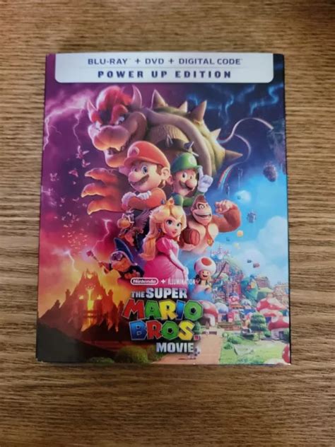 The Super Mario Bros Movie Power Up Edition Dvd Blu Ray No