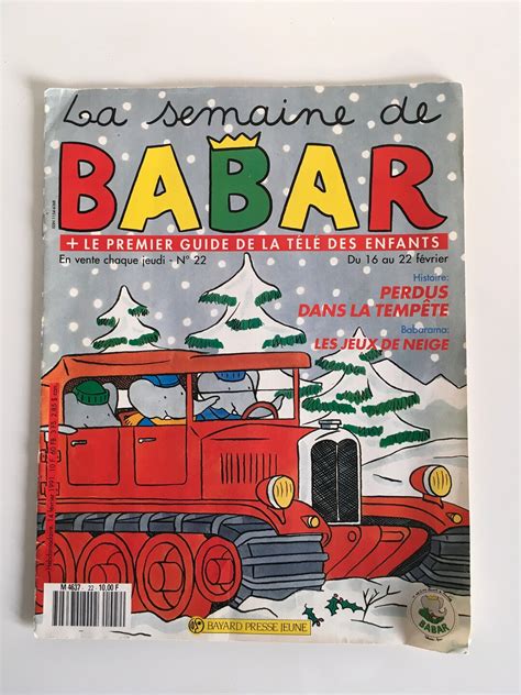 Vintage Babar Magazine 1991 Etsy