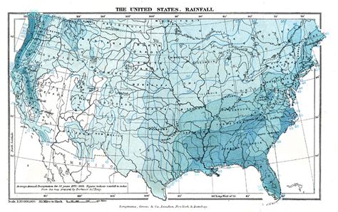 United States Rainfall Map