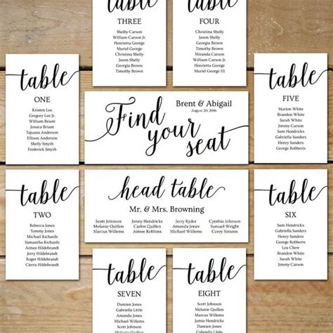 Wedding Seating Chart Cards Unconventional Seating Charts From Etsy Popsugar Love And Sex Photo 82