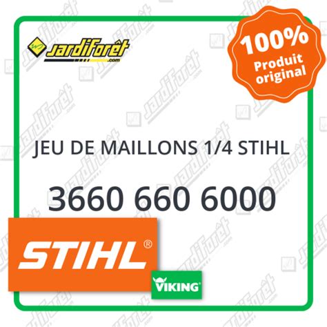 Jeu de maillons 1 4 STIHL 3660 660 6000 Jardiforêt