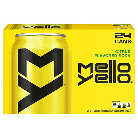 Mello Yello Soda Citrus Flavored 24 Ea Lemon Lime Citrus Big