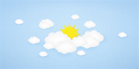 Ilustraci N De Sol Y Nube De Degradado De Malla Vector Premium