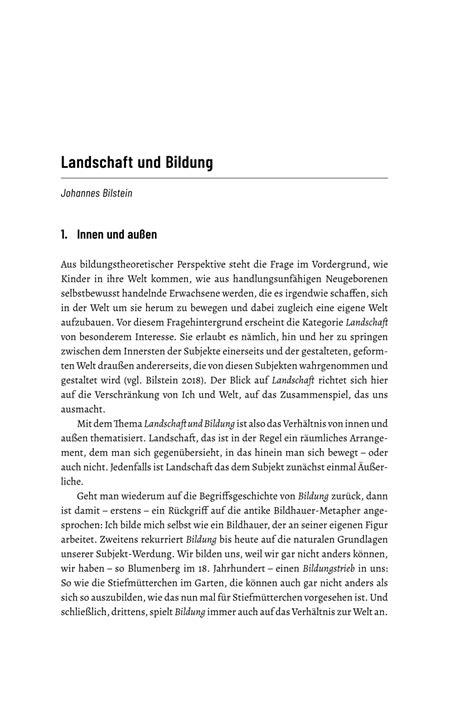 Pdf Landschaft Und Bildung