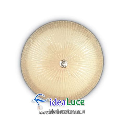 Plafoniera Ideal Lux Shell Pl Ambra Idealucestore