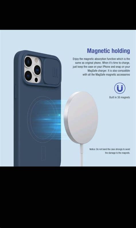 Nillkin Camshield Silky Magnetic Silicone Case For Iphone Pro