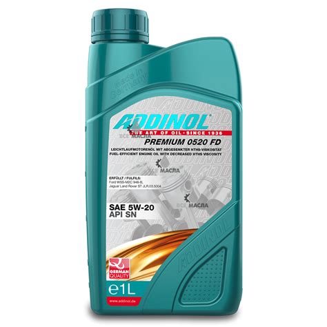 Купить моторное масло Addinol Premium 0520 FD (SAE 5W-20) в СПб