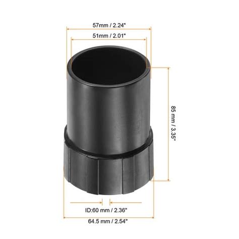 51mm To 60mm Id Vacuum Hose Reducer Adapter Cleaner Hose Coupler Black Bed Bath And Beyond