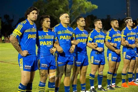 Footy Players Parramatta Eels