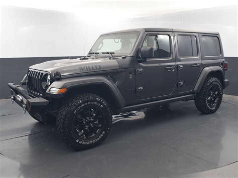 Pre Owned 2021 Jeep Wrangler Unlimited Willys Sport Utility In Richmond Mw713037 Sterling