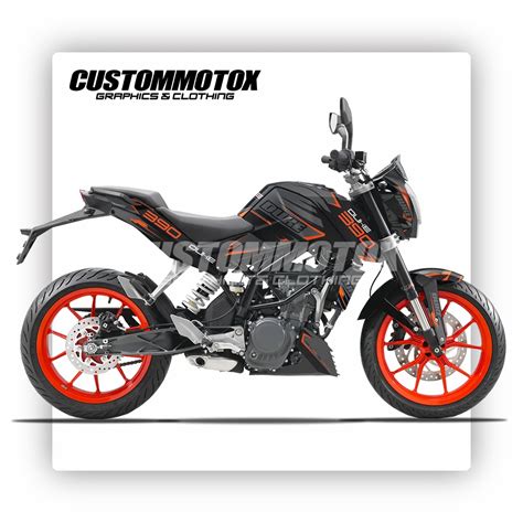 Multicolor Custommotox Ktm Duke V Graphics Sticker Kit For Motorcycle