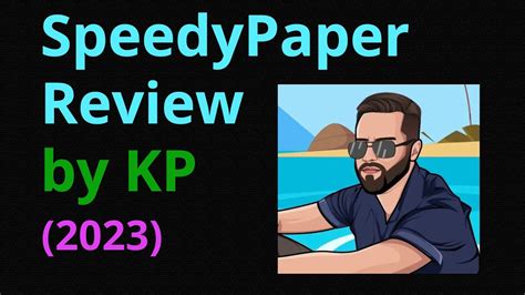 SpeedyPaper Review YouTube