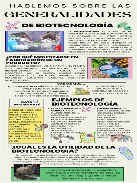 Infografía 1 1 Pdf Biotecnología Gene