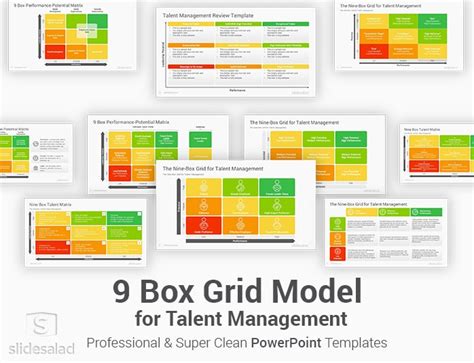 9 Box Grid Talent Management Matrix Powerpoint Template Slidesalad