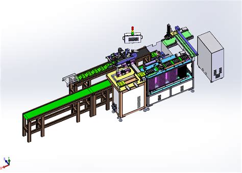 【非标数模】自动测试进料传送设备3d图纸 Solidworks设计 附xtsolidworks 仿真秀干货文章