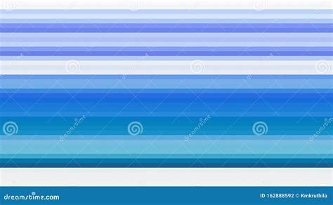 Blue And White Horizontal Stripes Background Stock Vector