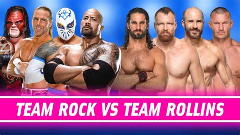 The Rock Sin Cara Kane Shawn Michaels Vs Seth Rollins Cesaro