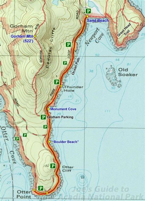 Ocean Path Hiking Guide Joe S Guide To Acadia National Park Acadia