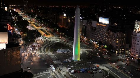 Emblem Ticos Edificios De Buenos Aires Se Vistieron Con Los Colores De