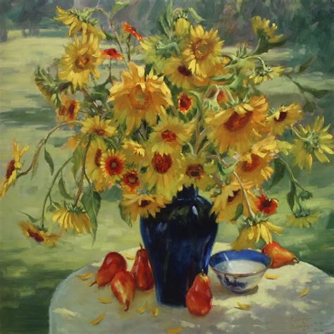 Free shipping handpainted famous oil paintings (Sunflowers ...