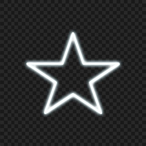 Png White Neon Star Citypng