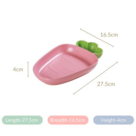 Ceramic Chip And Dip Platter Pink 550 Ml Online Premium Section Plate