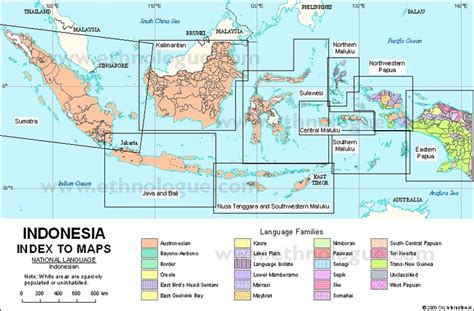 Indonesia Ethnologue Language Map Map Show Map