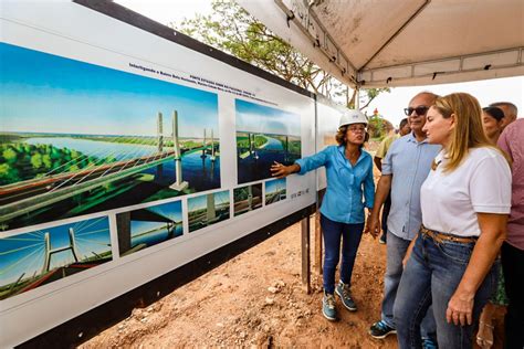 Vice governadora acompanha avanço na construção da terceira ponte sobre