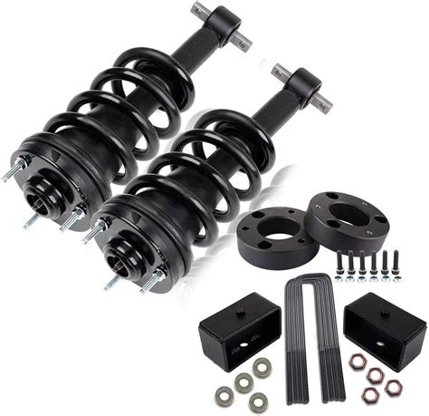 Scitoo 2 5 Inch Front 2 Inch Rear Leveling Lift Kit Front Pair Complete Strut Assembly Shock