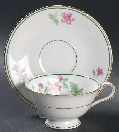 Maytime Footed Cup Saucer Set By Heinrich H C Replacements Ltd