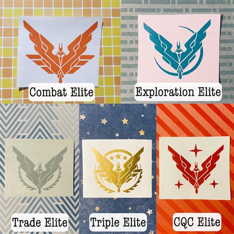 Elite Dangerous Elite Rank Permanent Vinyl Decal Etsy