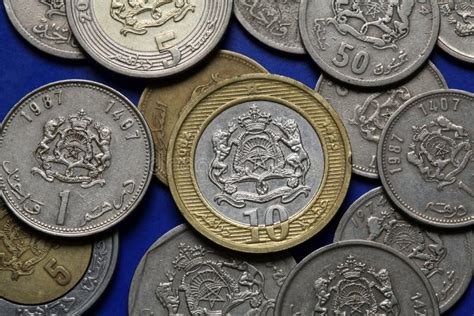 moroccan money stock image image  coins cash currency