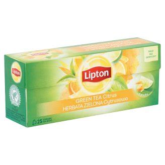 Lipton Citrus Green Tea Tea Bags Tesco Groceries