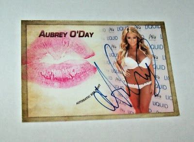 Collectors Expo Model Aubrey O Day Autographed Kiss Card Ebay